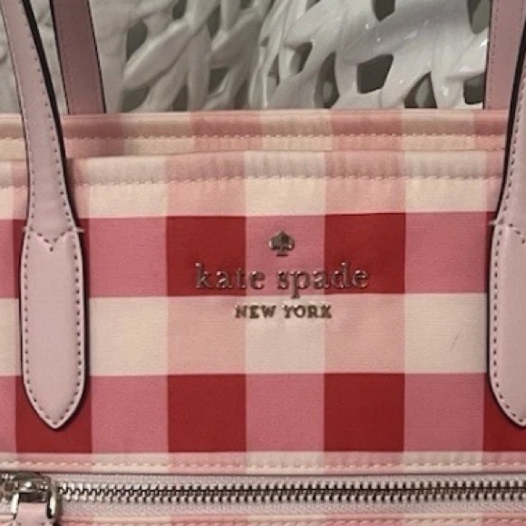 Kate Spade New York Pink&Red Plaid Textured Gingham Medium ChelseaTote
NWT - Picture 6 of 6